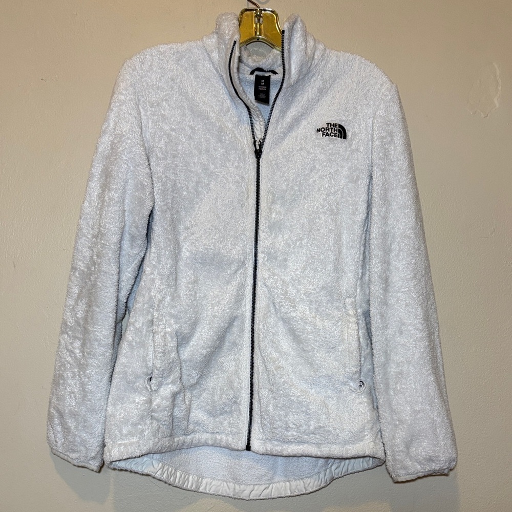 The North Face Women's Cream Plush Full-Zip Teddy Jacket